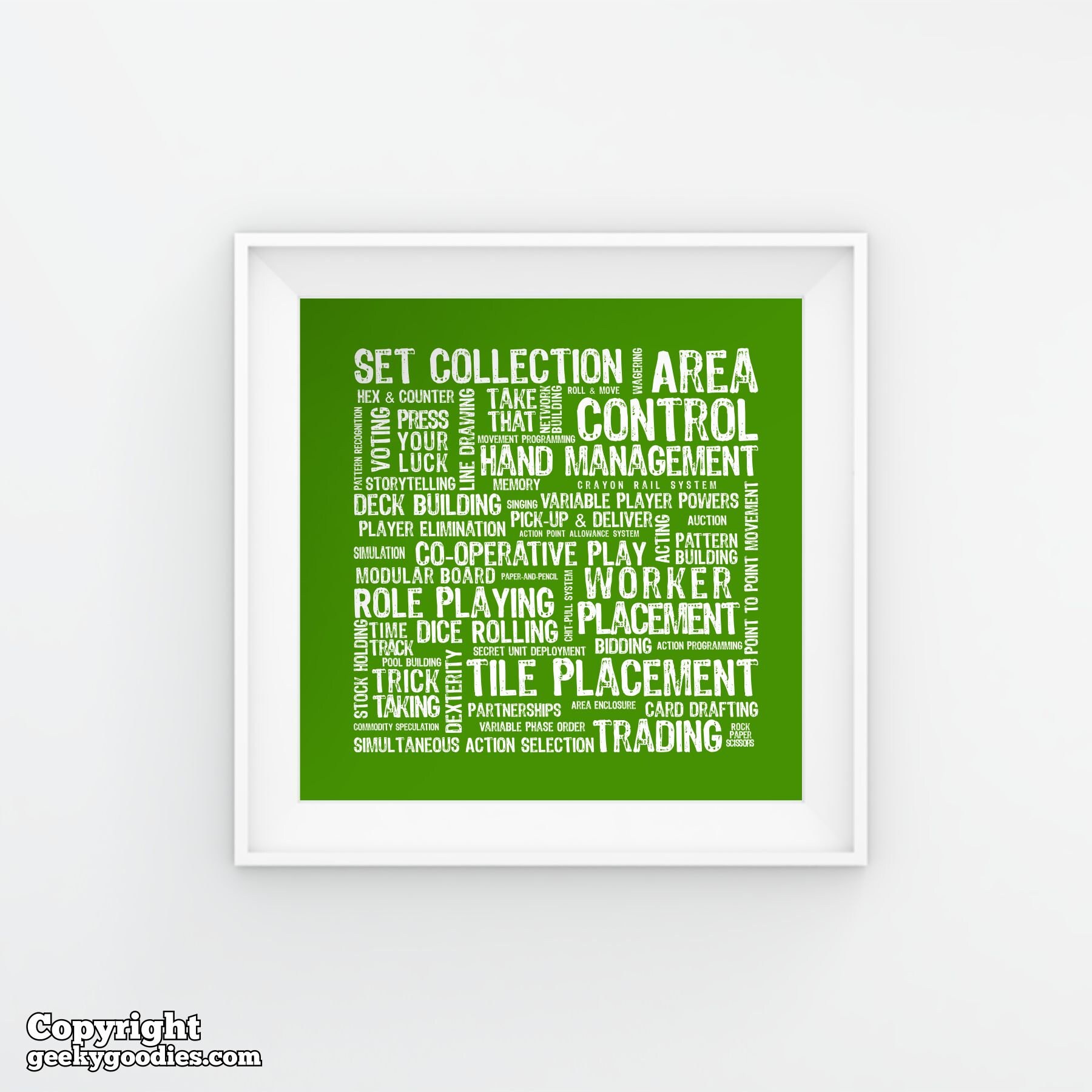 Board Game Mechanics Poster | Tabletop and Strategy Gaming Art & Decor ...