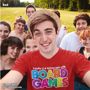 Today is a Good Day for Board Games Men's/Unisex T-shirts | t-shirt for board game and tabletop game geek gamers boardgamers game night gear