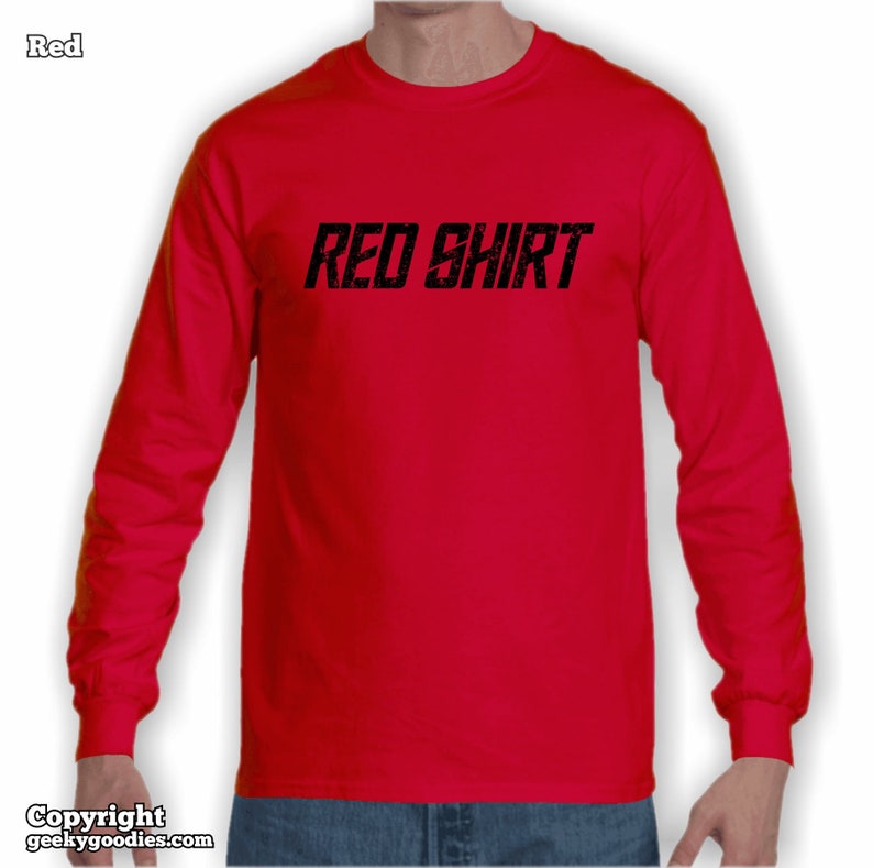 Red Shirt Unisex Long Sleeve Shirts Long Sleeve Shirts for Geeks of All