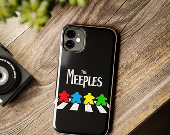 The Meeples on Abbey Road iPhone Tough Phone Case | meeple board game phone cases iPhone 11 to iPhone 14 meeples gifts phonecase cases