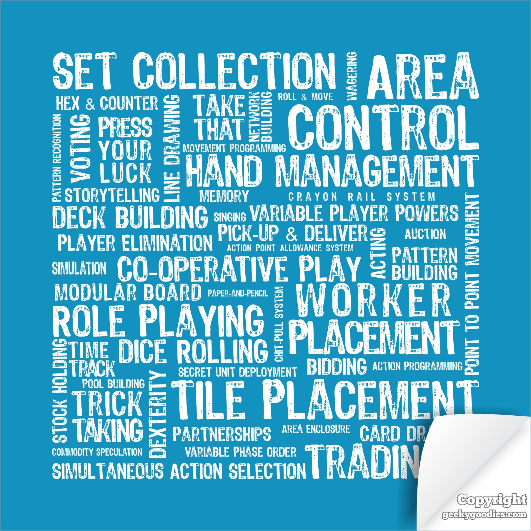 Board Game Mechanics Poster | Tabletop and Strategy Gaming Art & Decor ...