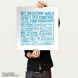 Board Game Mechanics Poster | Tabletop and Strategy Gaming Art & Decor ...