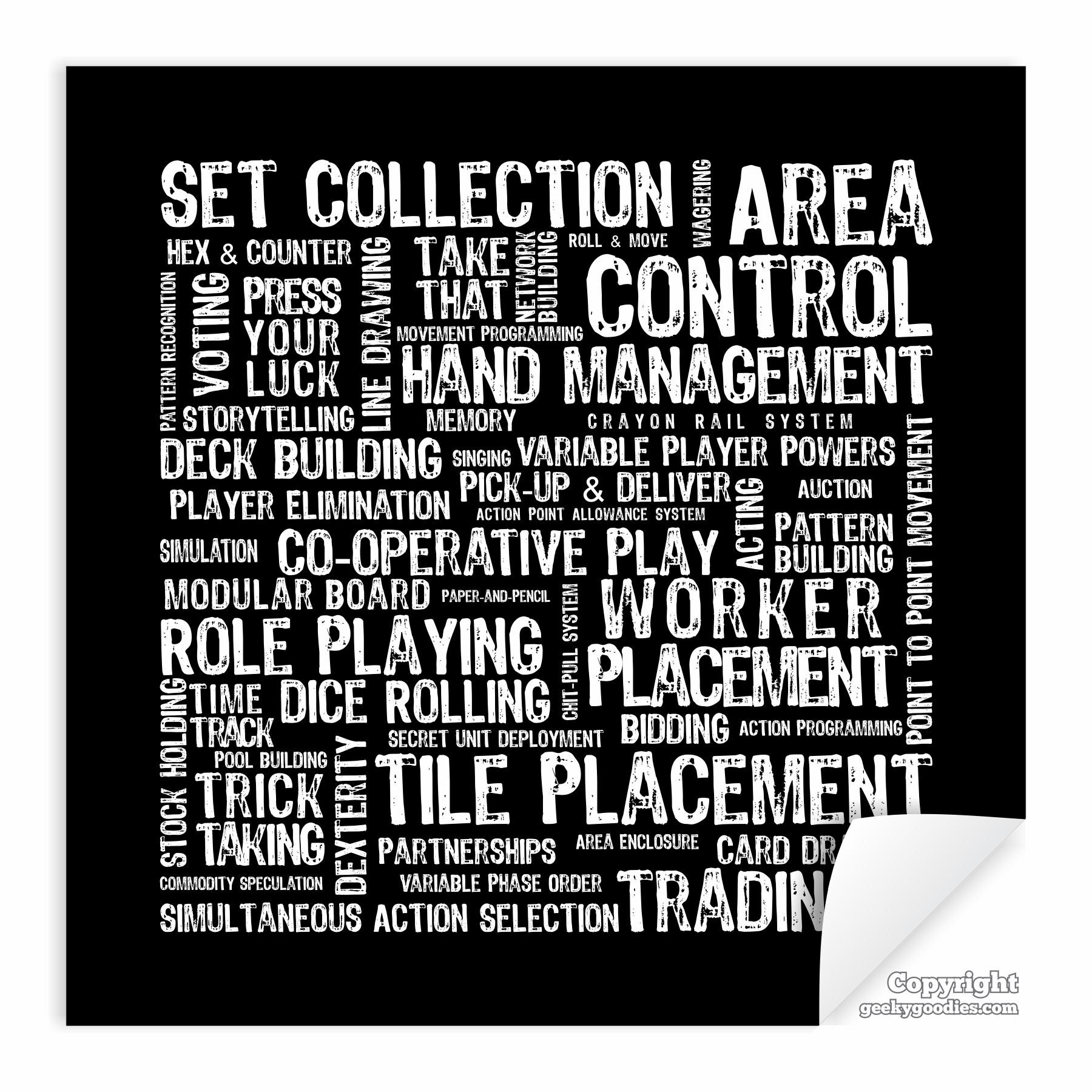 Board Game Mechanics Poster Tabletop and Strategy Gaming Art | Etsy Canada