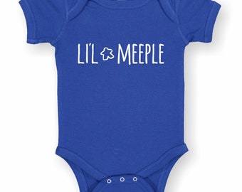 Li'l Meeple Baby Onesie / Infant Bodysuit / funny baby onesie gift for new parents, board game geeks new parent infant gifts | Geeky Goodies