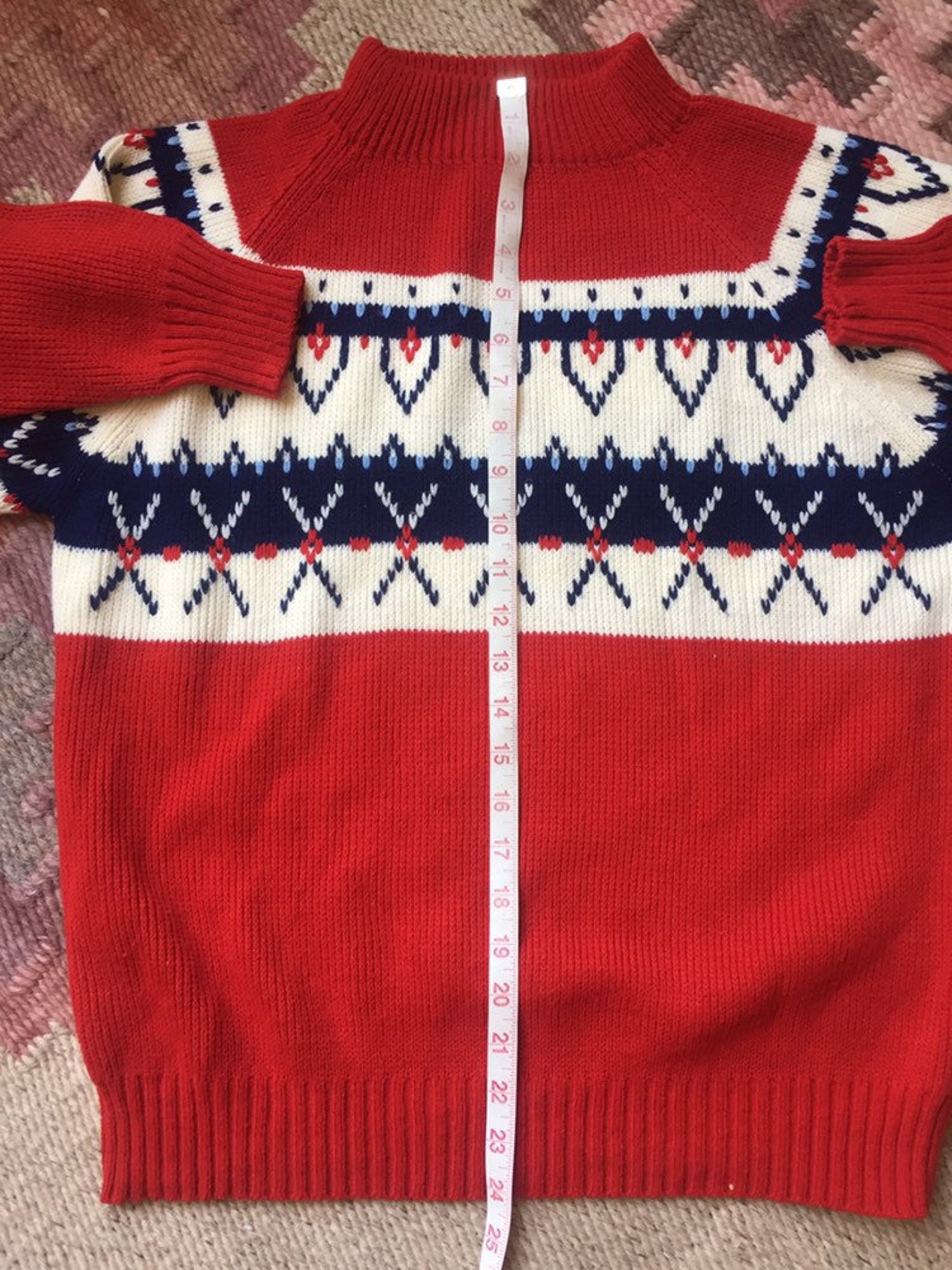 Late 1970s Jcpenney Acrylic Sweater. Tag Size MD - Etsy