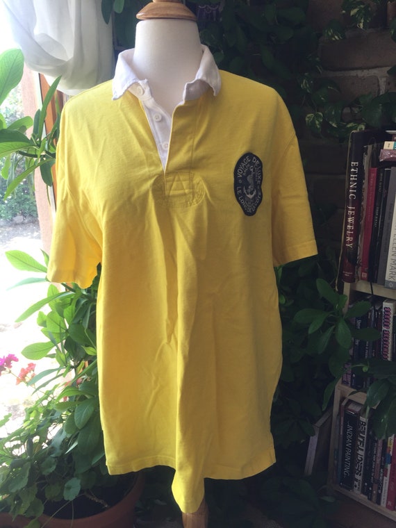 1990s Ralph Lauren Polo Collared Tshirt. Tag Size Lg. Custom - Etsy