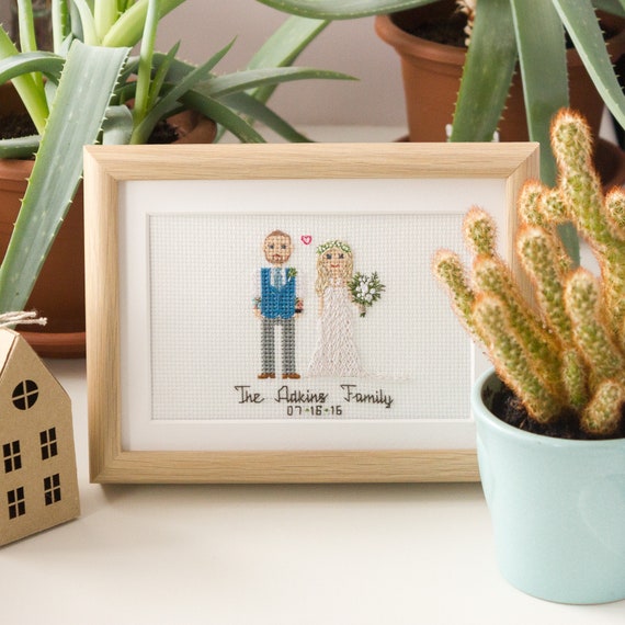 Cross stitch wedding