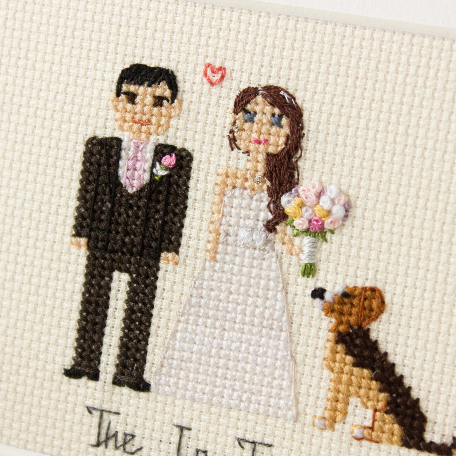 Custom WEDDING Cross Stitch Pattern Couple Dog Custom Etsy