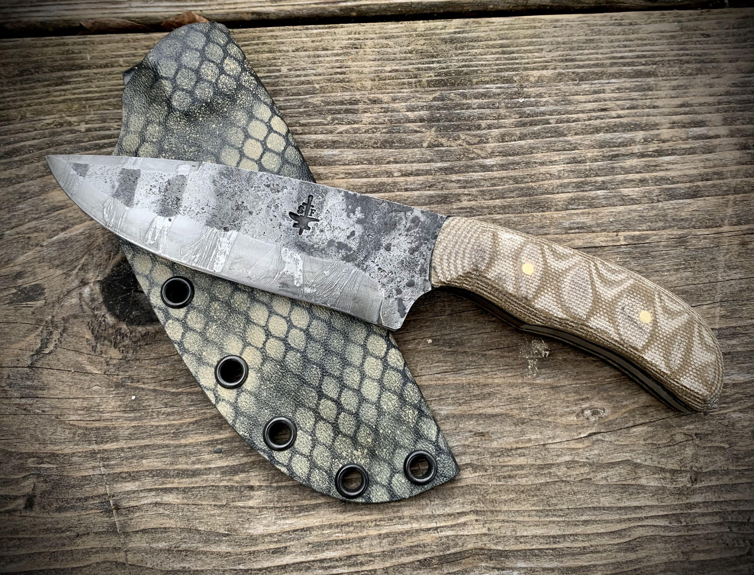 Hand Hunting Knife Etsy