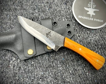 EDC Belt Knife- Gold Micarta