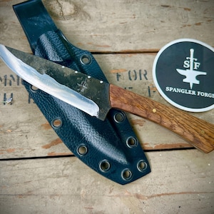Forged Belt knife- White Oak