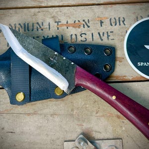 Medium Belt Tanto- Purple Heart