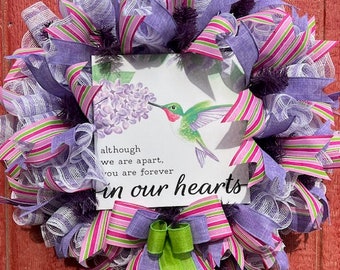 Mothers Day Wreath, Mothers Day, Front Door Wreath, In Our Heart, Mothers Day Gift, Mothers Day Door Hanger,