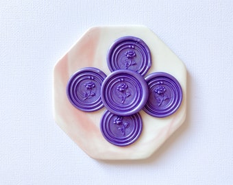 Self Adhesive Wax Seals "Purple - Wild Rose" | Crafting Invitations Penpals Letter Writing Envelope