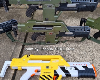 Nerf M41A ALIENS Pulse Rifle REPAINT Commission Only - [Nerf NOT included]