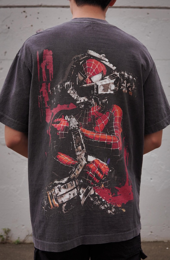 Spider-man Vs Doc Ock (2004 Sam Raimi) Vintage Oversized T-shirt