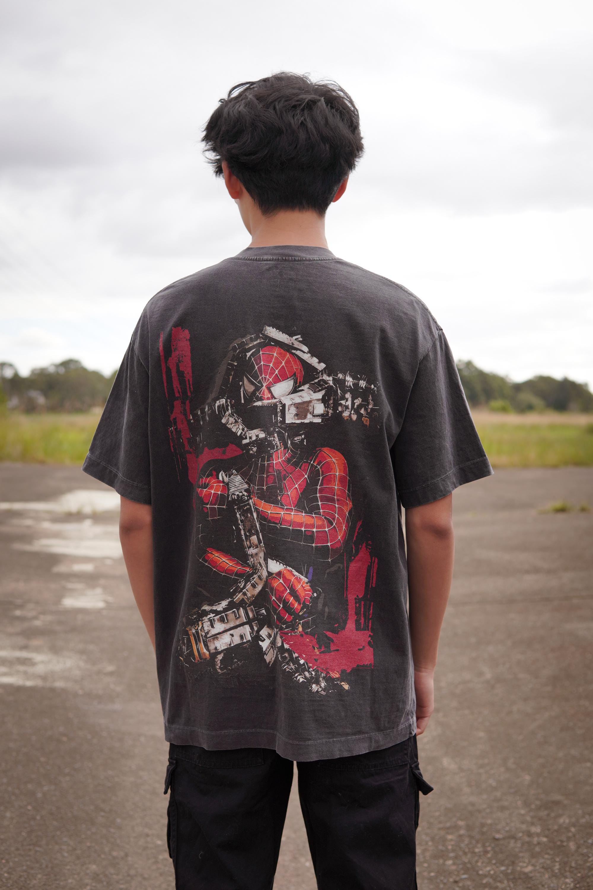 Spider-man Vs Doc Ock (2004 Sam Raimi) Vintage Oversized T-shirt