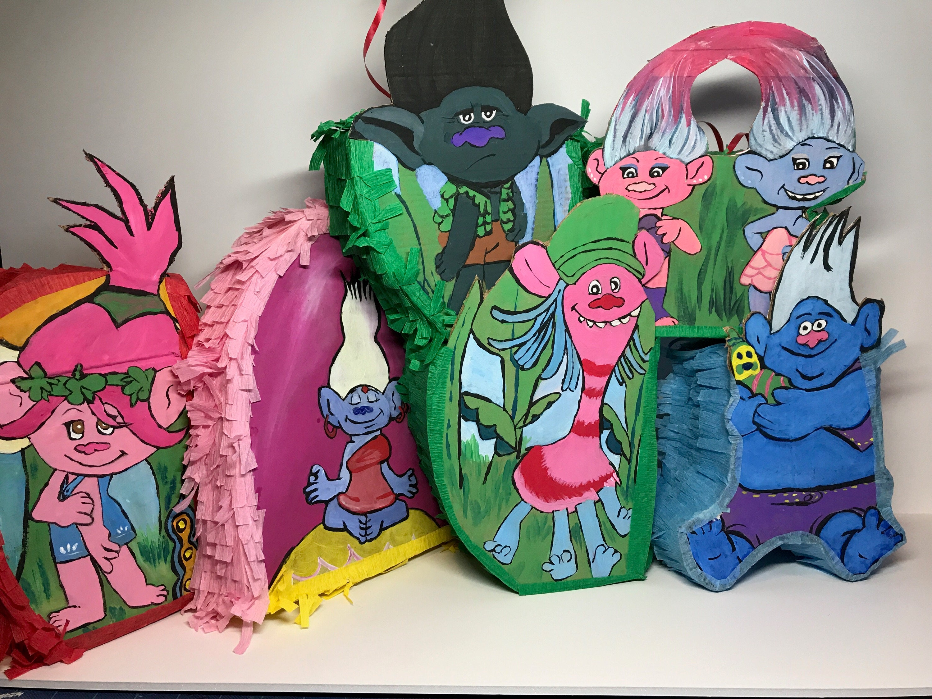 Trolls Mini Pinata Set - Etsy