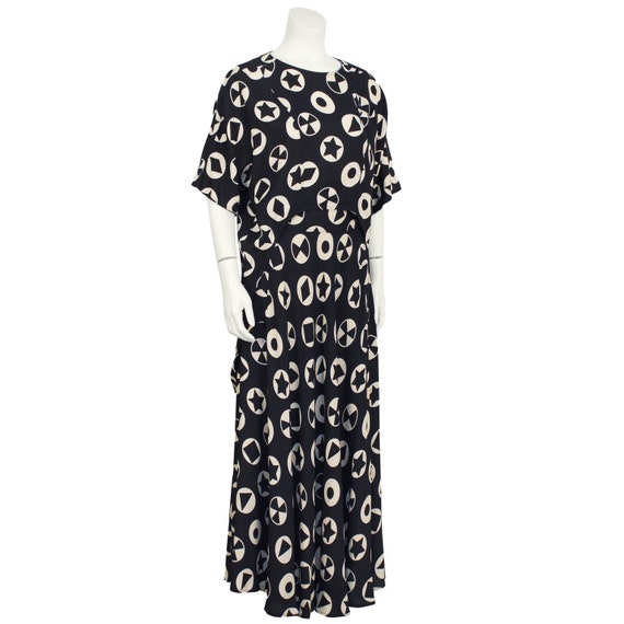 Late 1970s Fendi Black and White Printed Ensemble