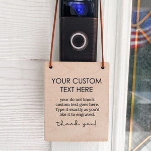 CUSTOM Please Do Not Knock or Ring Doorbell No Need to Get the Dogs Involved Sign | Door Sign | Do not Disturb