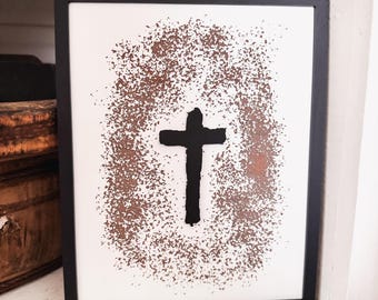 Hand drawn Splatter Cross | Religious Cross | Matthew's Collection