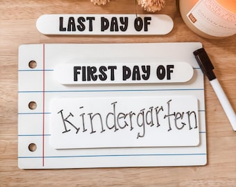 Back to school Sign | First and Last Day Interchangeable sign | First Day of School Board