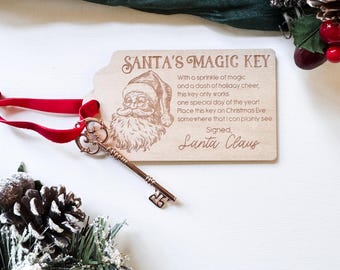 Santa’s Magic Key Ornament | Santa’s Key for our home without a Chimney | Christmas Magic | Kids Christmas
