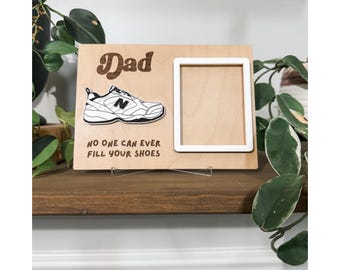 No One Can Fill Your Shoes Father’s Day Frame, Funny Picture Frame | Sentimental Gift | Gift For Dad | Happy Father’s Day | Picture Frame