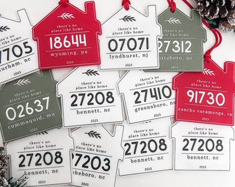 Personalized Zip Code Ornament, 2023 Christmas Ornament, Christmas Gift, 2023 Memory | Home for the Holidays |