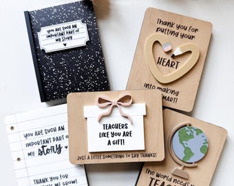 Teacher Gift Card Holder| Pick Your Style | Gift Idea | Sliding Gift Card Holder | Teacher Appreciation Week | Best Teacher Ever