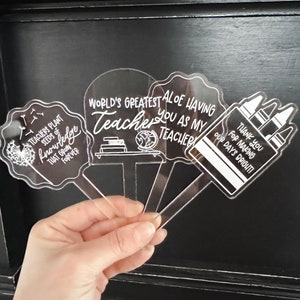 Teacher Plant Stake | Teacher Appreciation / Gift | Dandelion Plant Stake | End of the School Year | Plant Gift Idea | Gifts for Teachers