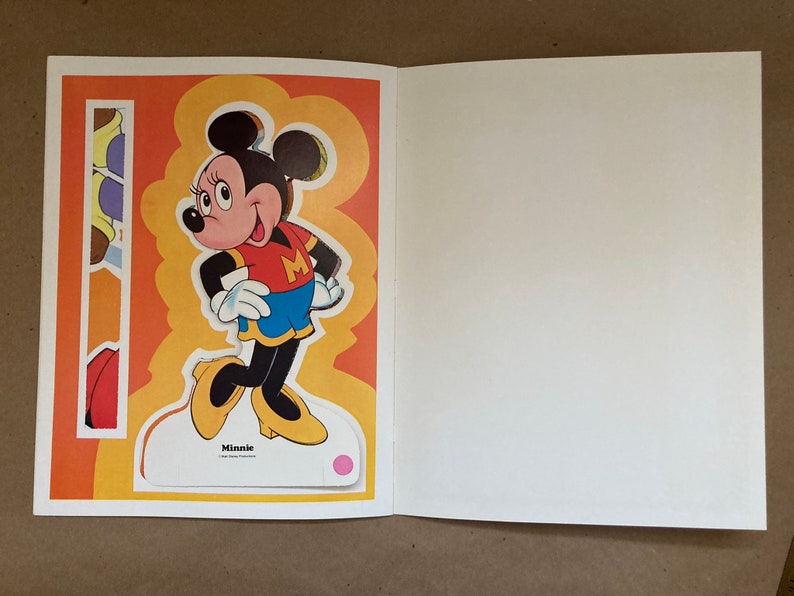 1983 Walt Disney's Mickey and Minnie Paper Doll Golden - Etsy