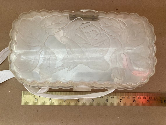 1950s Theresa Bag Co white Lucite purse box - image 8