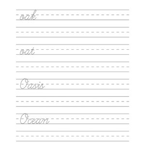 Printable Cursive Worksheets 78 Pages letters and Words Printable ...