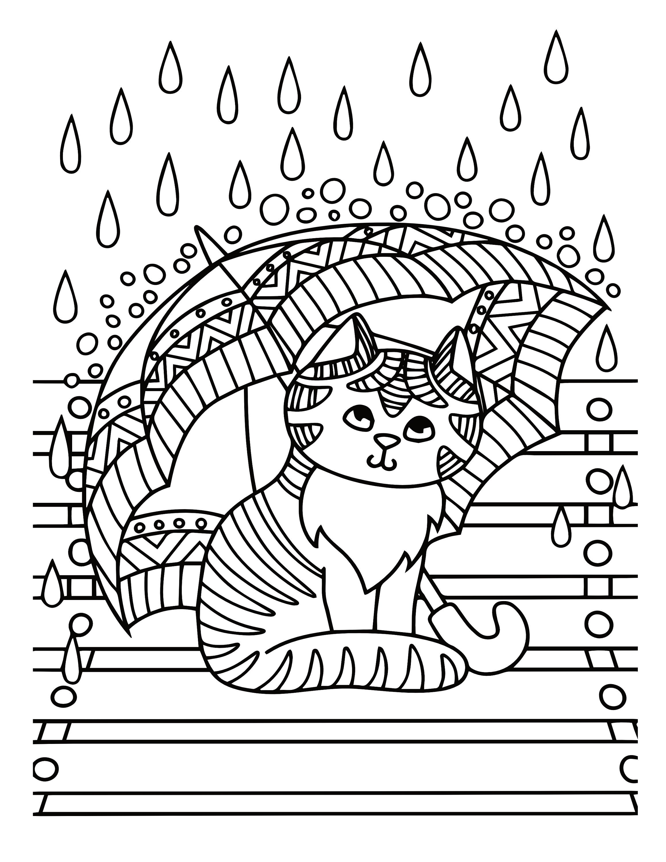 Kitten Coloring Pages 21 Printable Kitten Coloring Pages for , Etsy