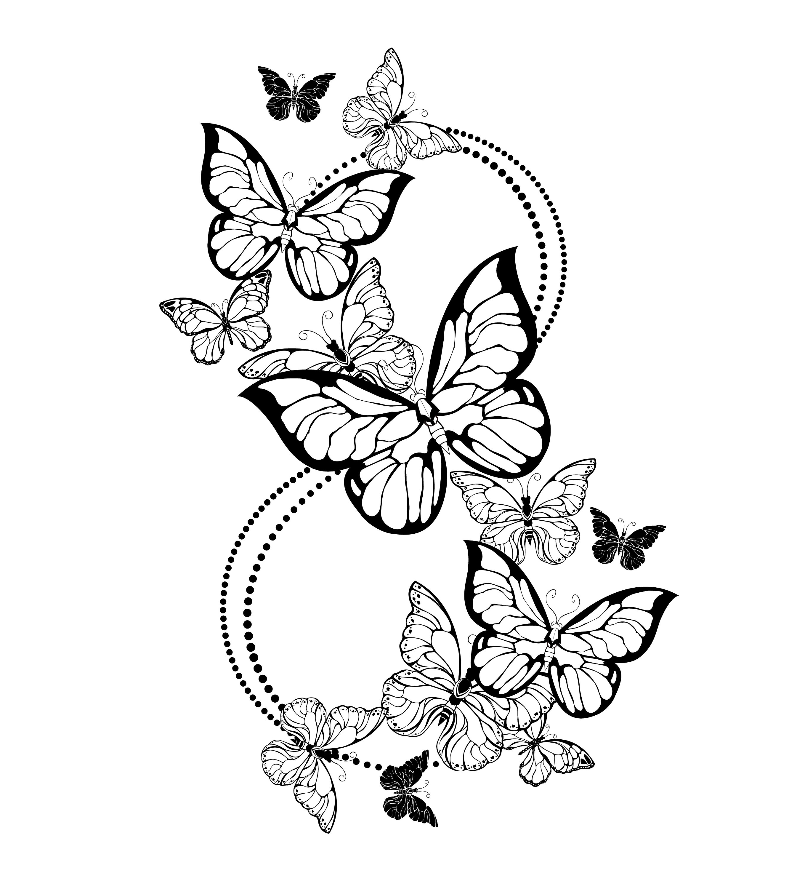 Butterfly Coloring Pages - Butterfly Coloring Book for Adults