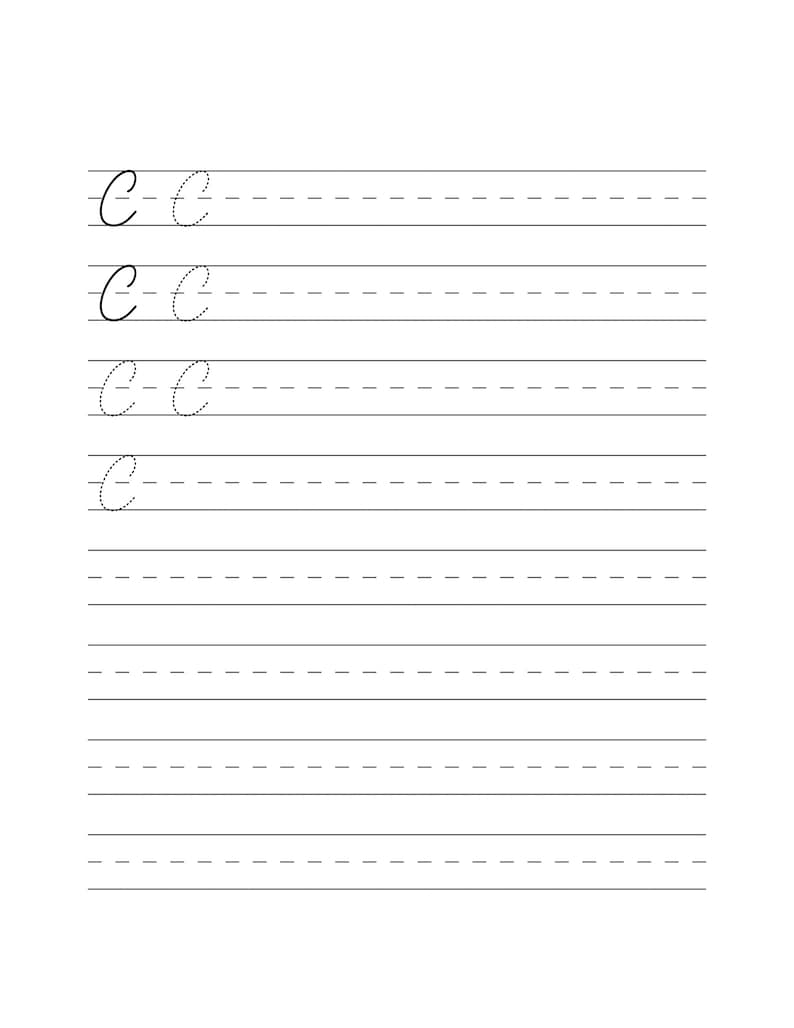 Printable Cursive Worksheets 78 Pages letters and Words Printable