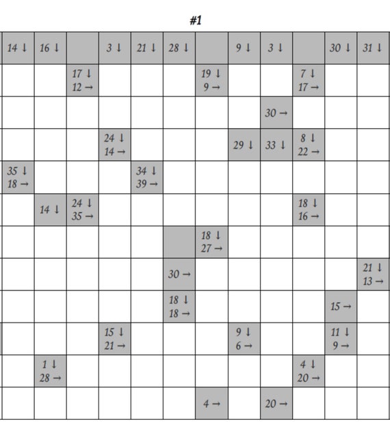 Printable Kakuro Puzzles Download 160 Kakuro Puzzles With | Etsy