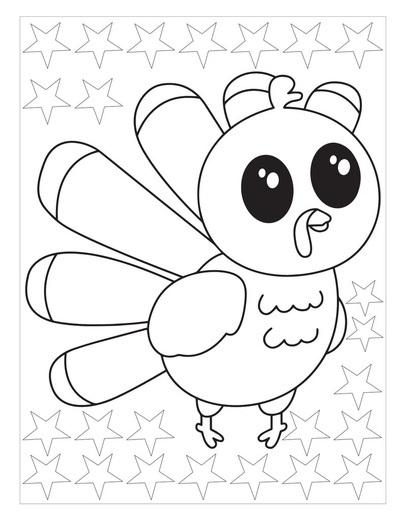 Thanksgiving Coloring Pages Printable Coloring Pages , Etsy - Etsy