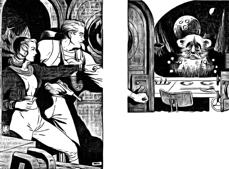 Printable Sci-fi Coloring Page for Adults Printable Sc-fi Comic ...