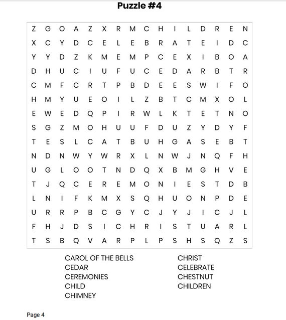 christmas word search puzzles printable printable word etsy india