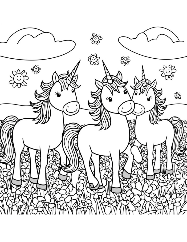 51 Enchanting Unicorn Coloring Pages - Printable Magical Unicorn Art ...