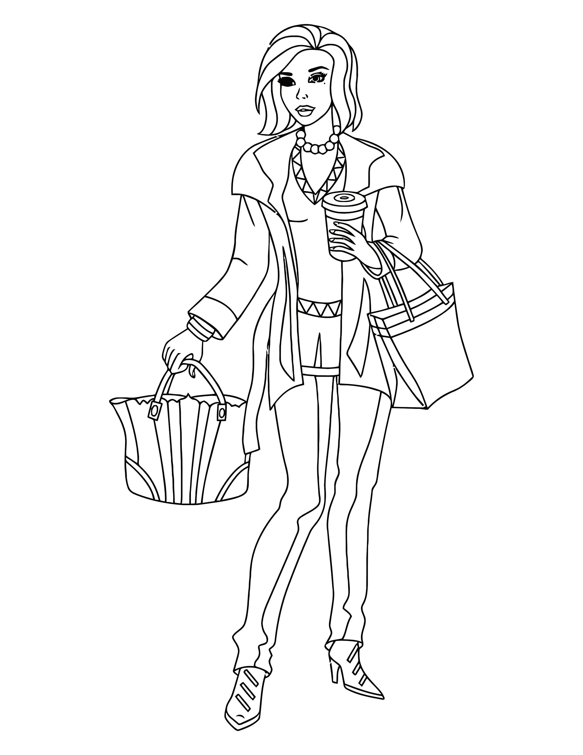 Printable Fashion Coloring Book PDF 100 Page Downloadable | Etsy