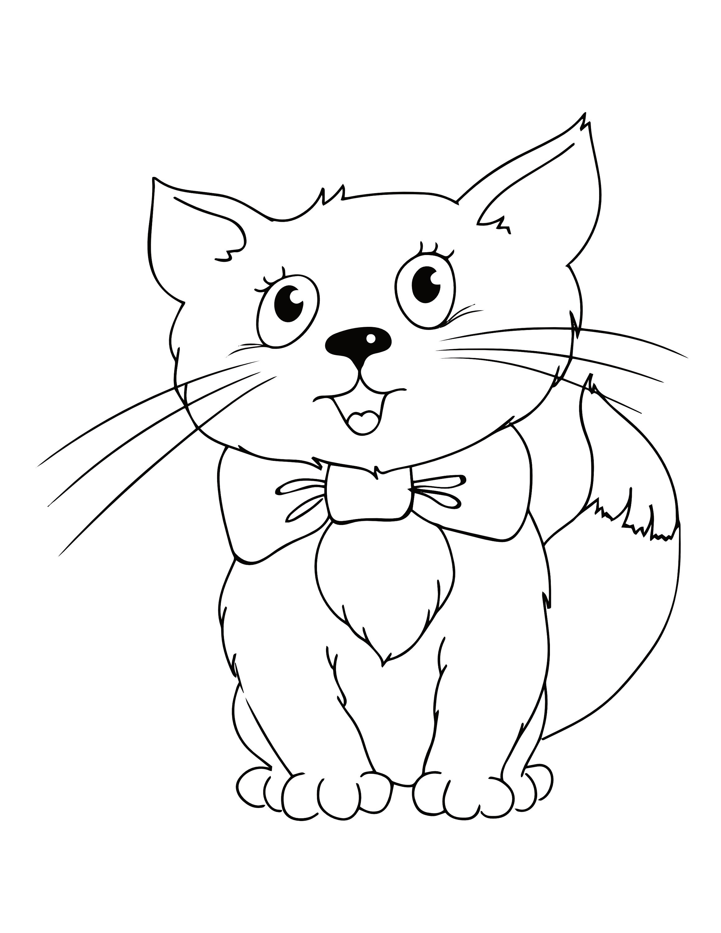 Kitten Coloring Pages 21 Printable Kitten Coloring Pages for , Etsy