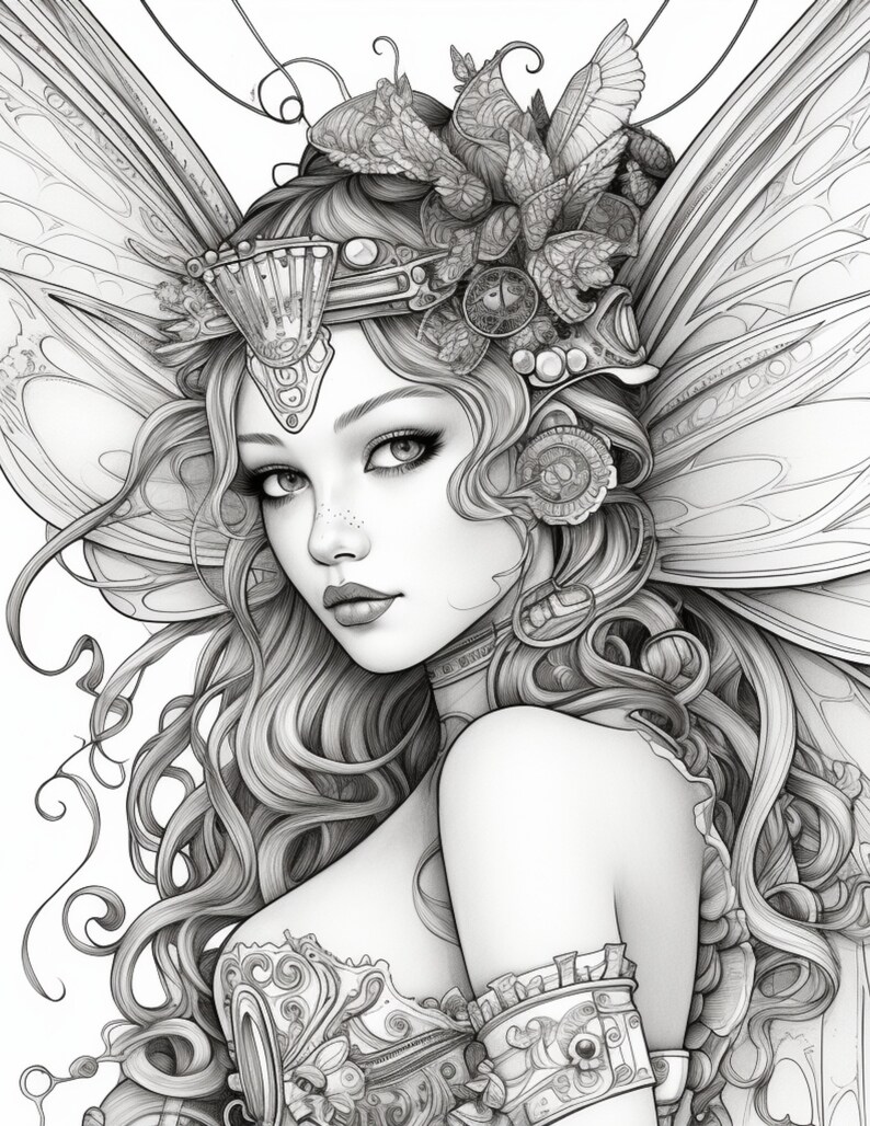 KDP PLR Coloring Book Adult Fairies - Il 794xN.5106846517 Aqts 