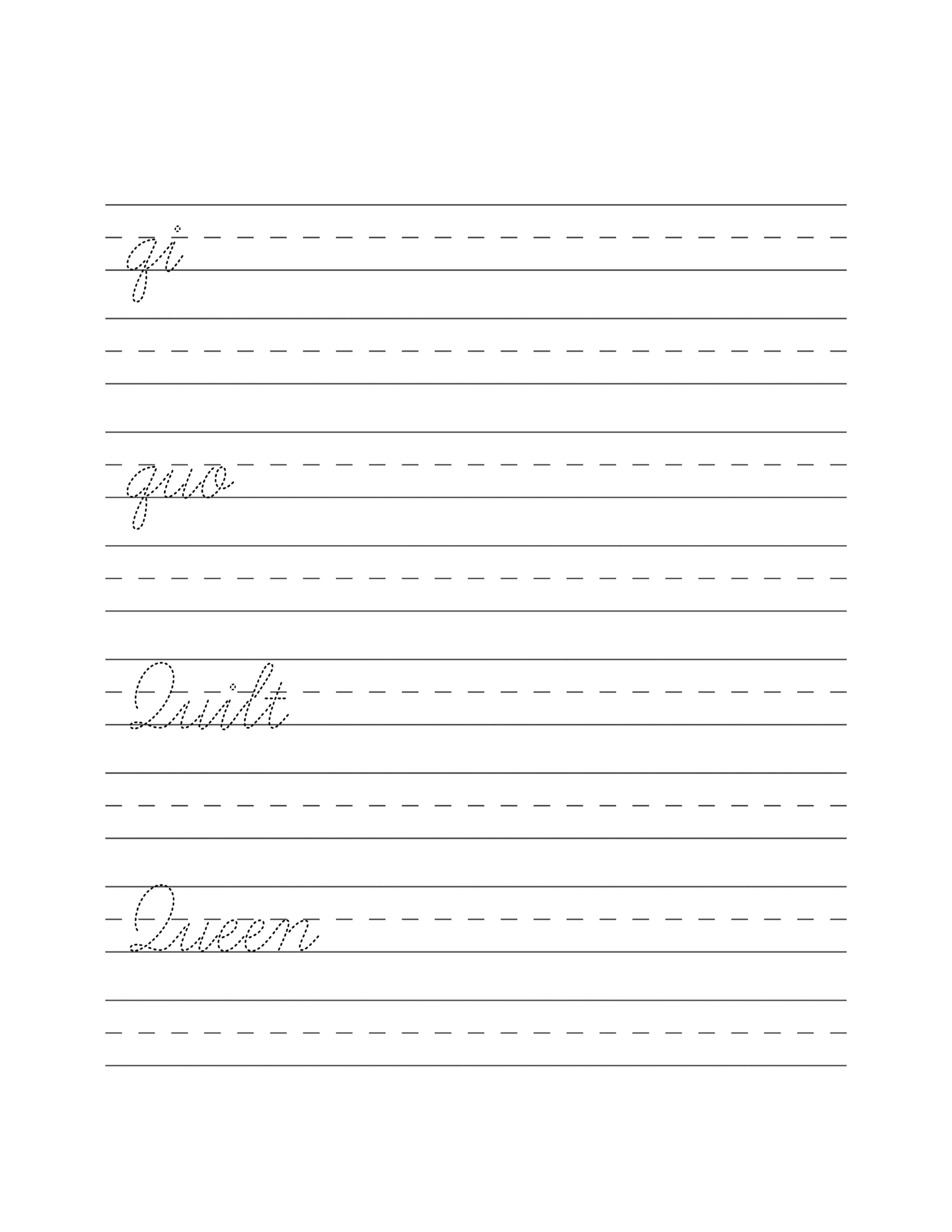 Printable Cursive Worksheets 78 Pages letters and Words - Etsy