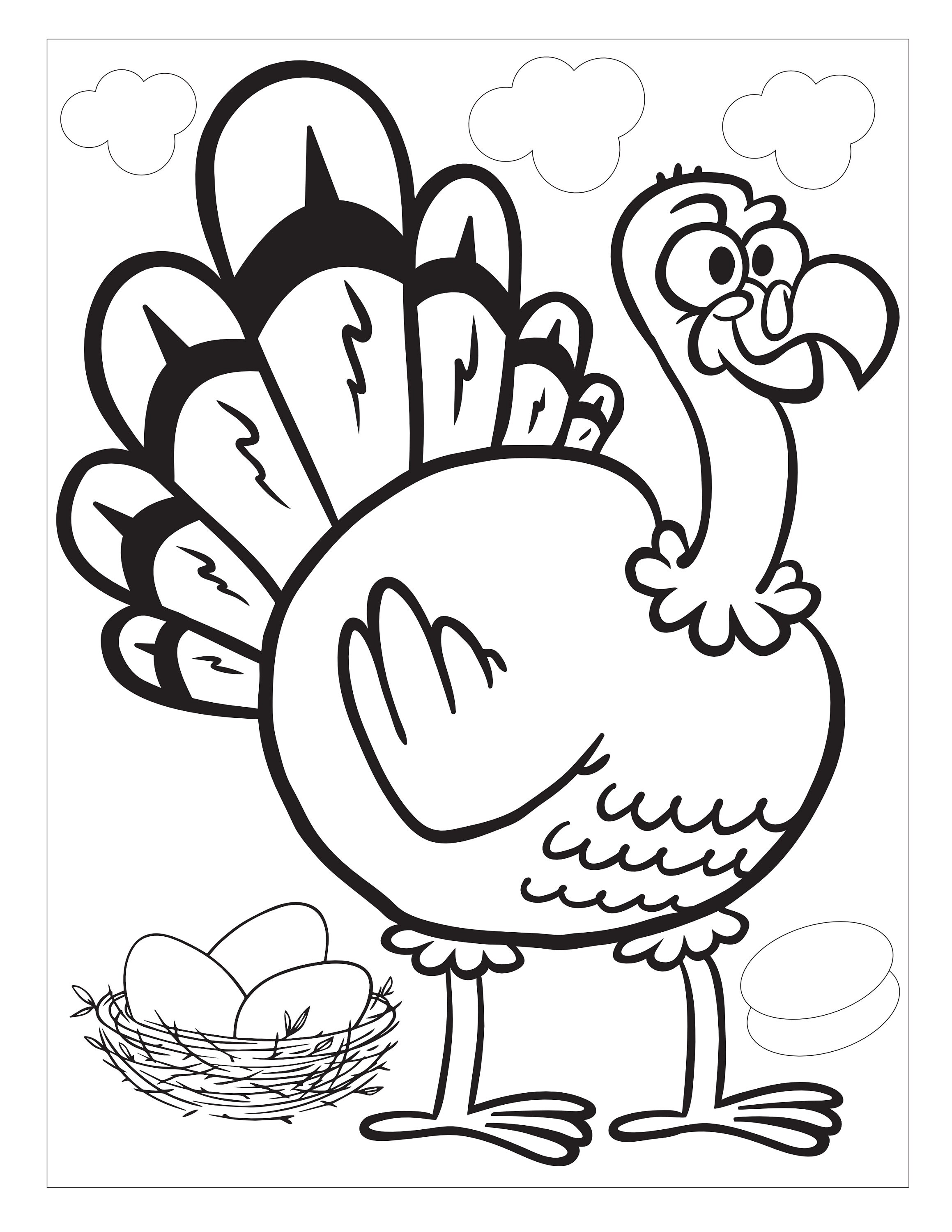 Thanksgiving Coloring Books For Kids : Funny Animals Coloring Pages For  Children, Preschool, Kindergarten Age 3-5 - J K Mimo - 9781707828302 