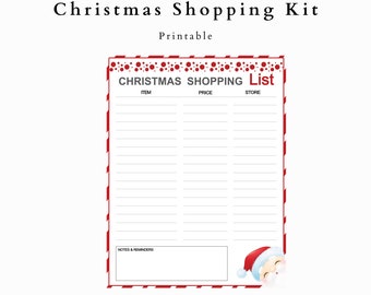 Printable Christmas List Planner Journal and Organizer - Etsy