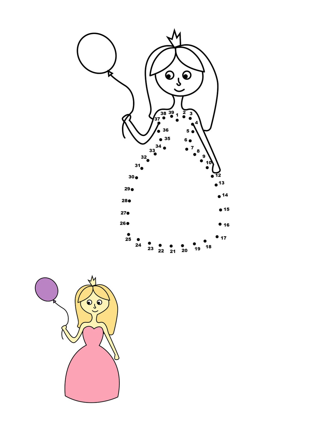 Children's Dot to Dot Coloring Activity Book for Kids Dot to Dot ...