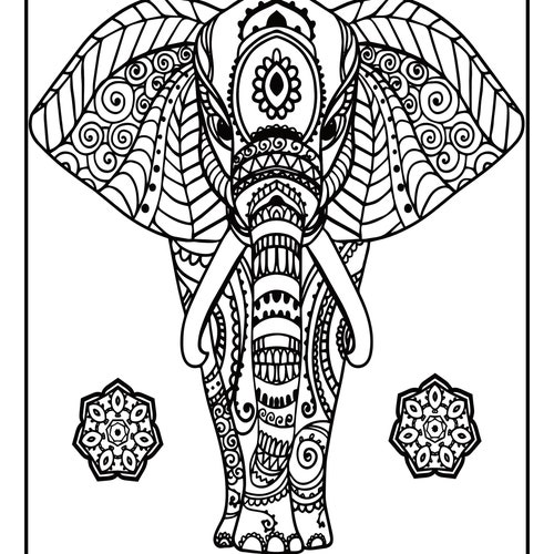 Mandala Collage Coloring Pages for Adults Instant PDF - Etsy